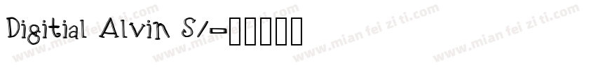 Digitial Alvin S1字体转换